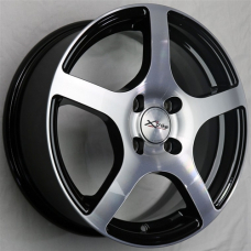 Xtrike X-118-mb BK/FP / Чёрный с алмазной проточкой 4x100 45 67.1 6 15