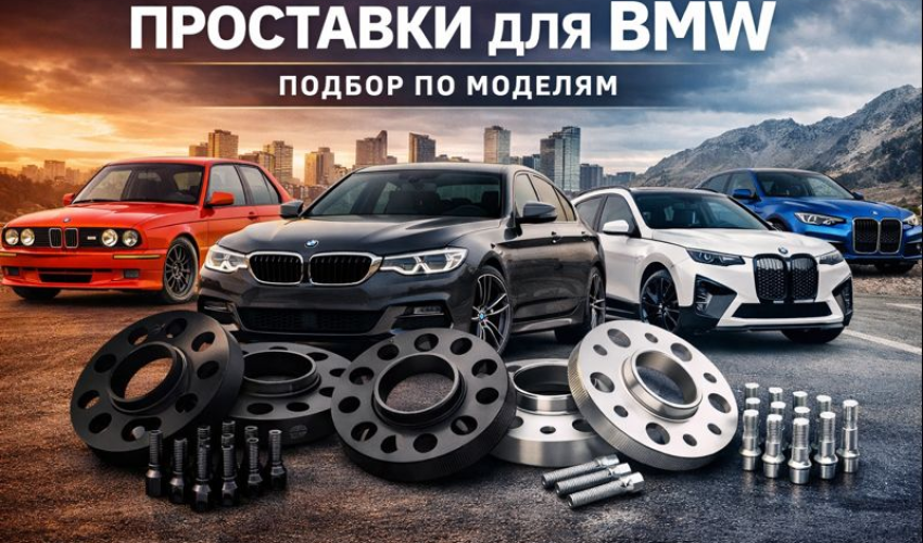 Проставки для BMW — подбор по моделям, разболтовке и ступице