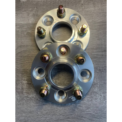 Проставки колесные 15 мм 4x98 DIA 58.6 Step Silver — алюминиевые со шпильками M12x1.25